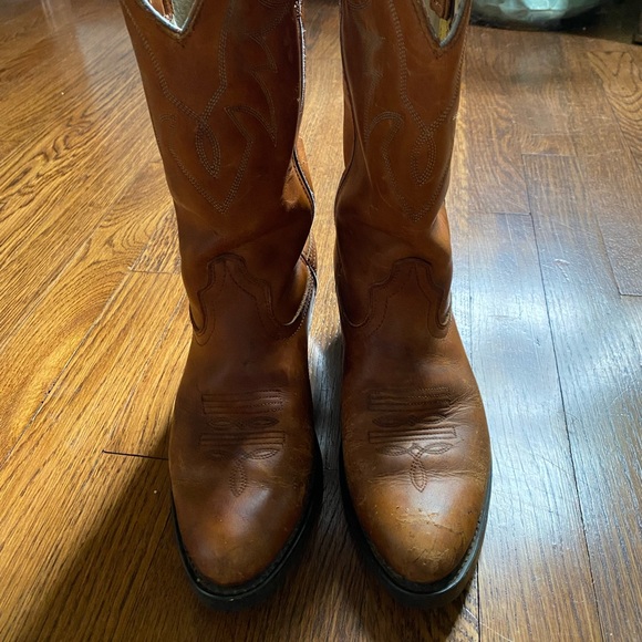 DURANGO WOMEN’S Sz 6.5 M BROWN LEATHER WESTERN COWBOY BOOTS RD-762 - Picture 2 of 8